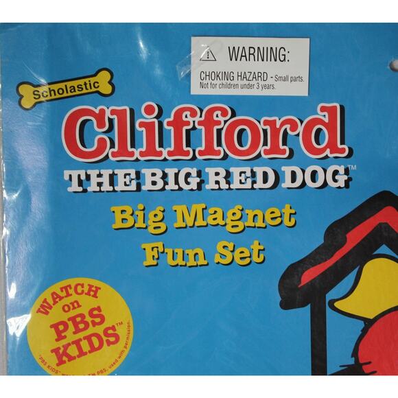 Clifford The Big Red Dog Big Magnet Fun Set Words Educational Scholastic Kids - Picture 2 of 4